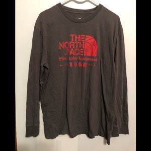 Mens the north face long sleeve shirt size large